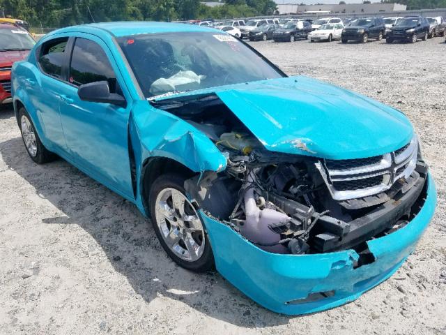 1B3BD4FB8BN541866 - 2011 DODGE AVENGER EX TURQUOISE photo 1