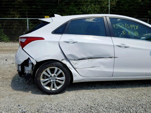 KMHD35LE2DU055475 - 2013 HYUNDAI ELANTRA GT WHITE photo 9