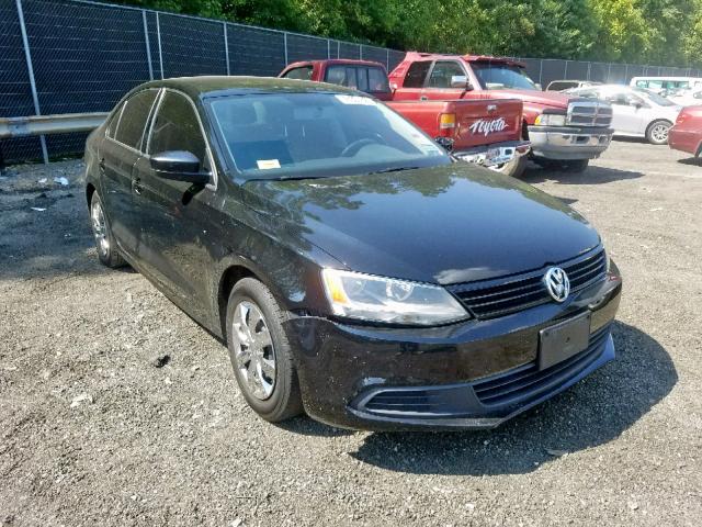 3VW2K7AJ6EM350639 - 2014 VOLKSWAGEN JETTA BASE BLACK photo 1