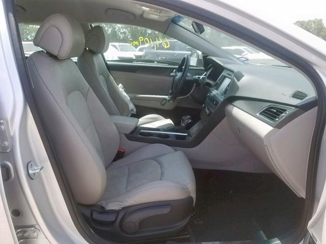 5NPE34AFXFH079096 - 2015 HYUNDAI SONATA SPO SILVER photo 5