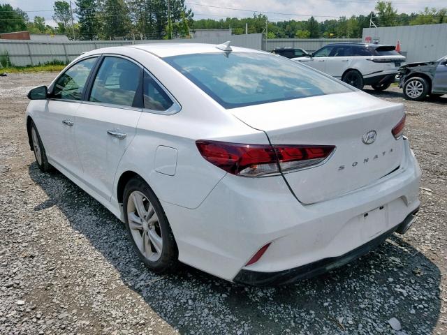 5NPE34AF1JH612364 - 2018 HYUNDAI SONATA SPO WHITE photo 3