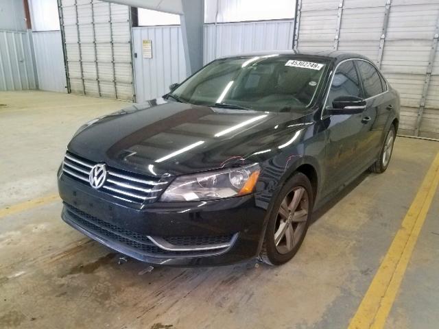 1VWBP7A39DC118331 - 2013 VOLKSWAGEN PASSAT SE BLACK photo 2