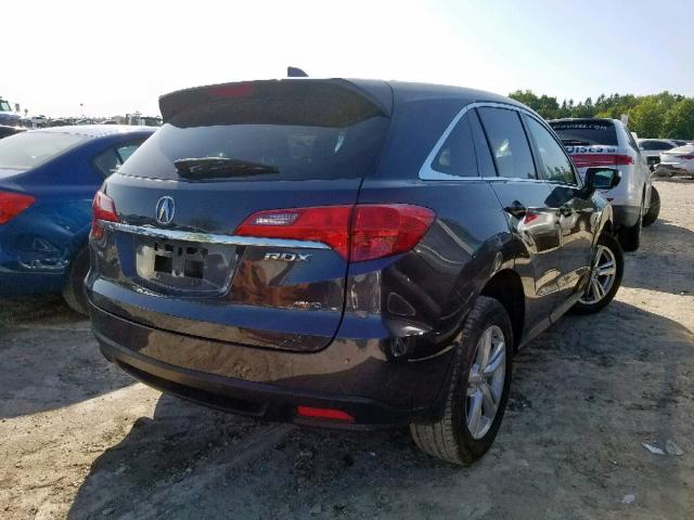 5J8TB4H55DL800653 - 2013 ACURA RDX TECHNO GRAY photo 4