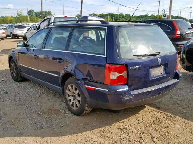 WVWVD63B12E377906 - 2002 VOLKSWAGEN PASSAT GLS BLUE photo 3