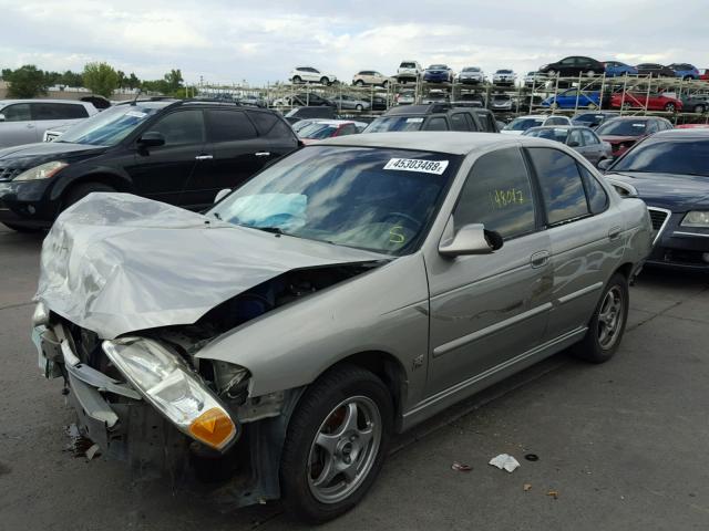 3N1AB51D12L701300 - 2002 NISSAN SENTRA SE- SILVER photo 2