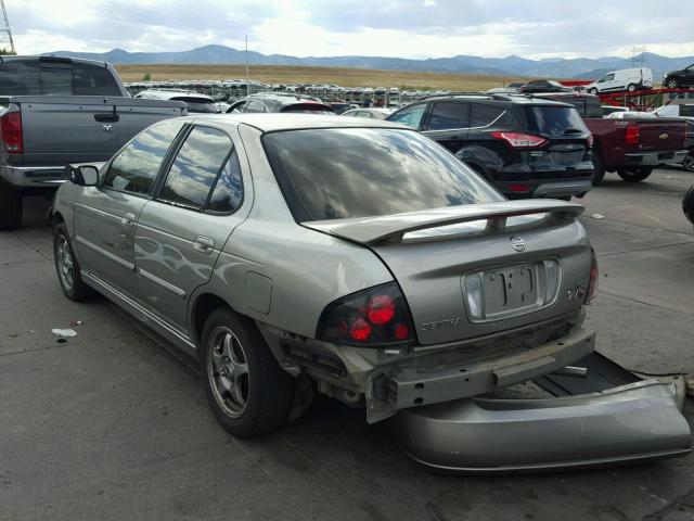 3N1AB51D12L701300 - 2002 NISSAN SENTRA SE- SILVER photo 3