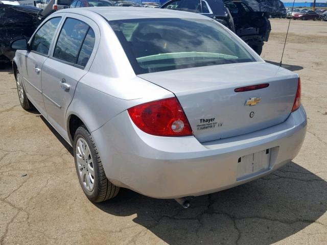 1G1AD5F52A7174758 - 2010 CHEVROLET COBALT 1LT SILVER photo 3