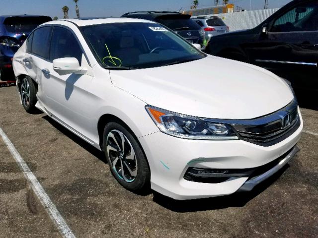 1HGCR2F87GA005228 - 2016 HONDA ACCORD EXL WHITE photo 1