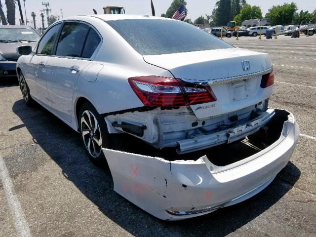 1HGCR2F87GA005228 - 2016 HONDA ACCORD EXL WHITE photo 3