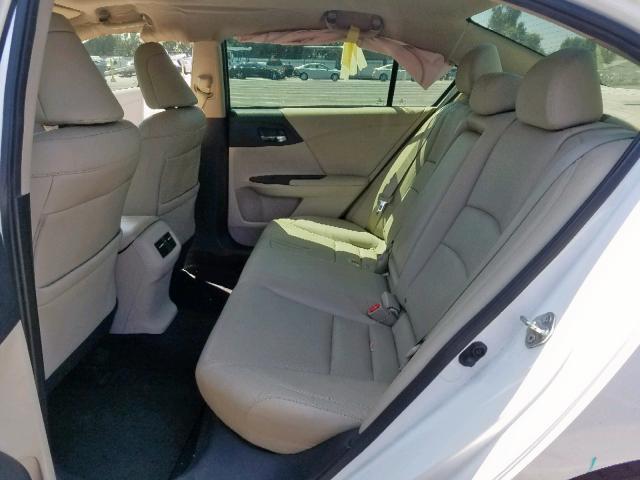 1HGCR2F87GA005228 - 2016 HONDA ACCORD EXL WHITE photo 6