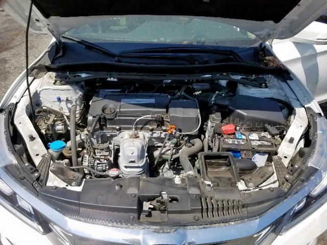 1HGCR2F87GA005228 - 2016 HONDA ACCORD EXL WHITE photo 7