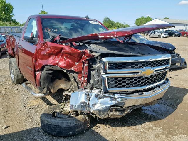 1GCNKPEH6EZ185875 - 2014 CHEVROLET SILVERADO MAROON photo 1