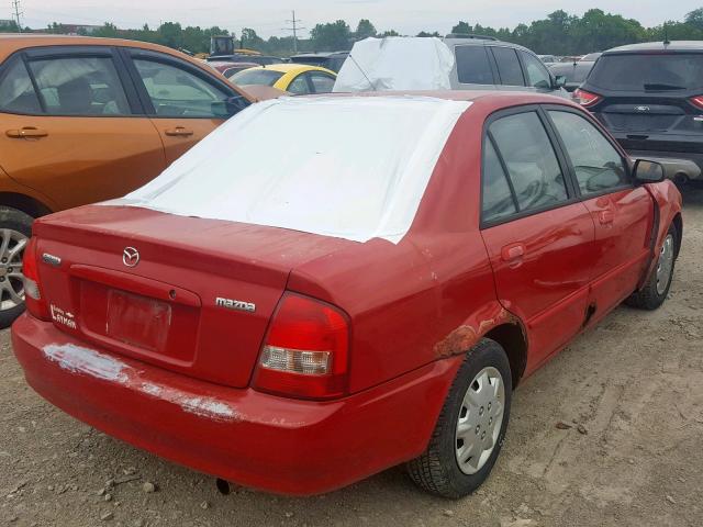 JM1BJ2223Y0249274 - 2000 MAZDA PROTEGE DX RED photo 4