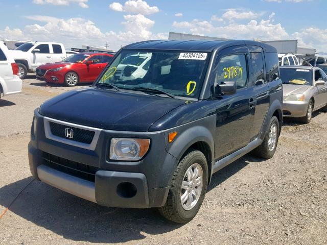 5J6YH17686L015424 - 2006 HONDA ELEMENT EX BLACK photo 2