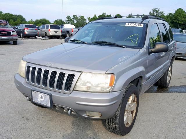 1J4GW58N01C605530 - 2001 JEEP GRAND CHER GRAY photo 2