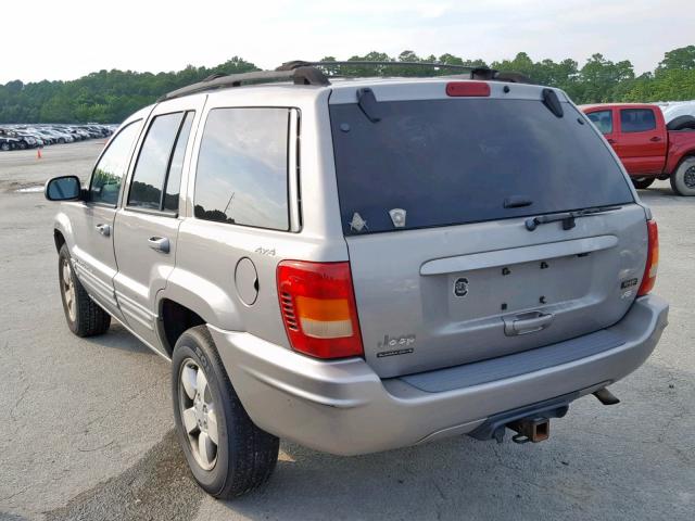 1J4GW58N01C605530 - 2001 JEEP GRAND CHER GRAY photo 3