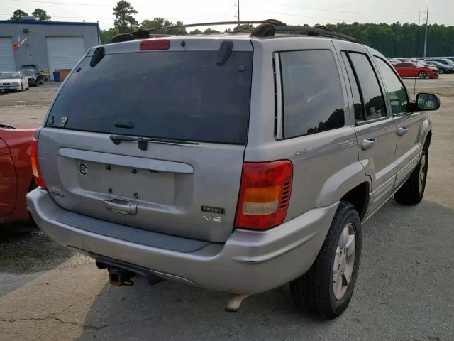 1J4GW58N01C605530 - 2001 JEEP GRAND CHER GRAY photo 4