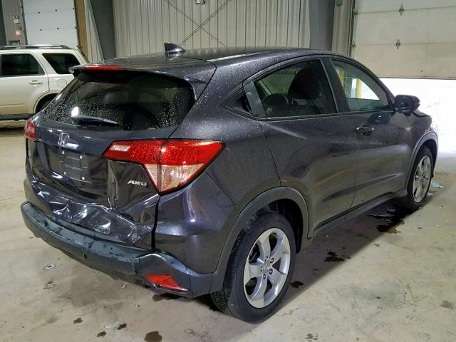 3CZRU6H59GM756068 - 2016 HONDA HR-V EX CHARCOAL photo 4