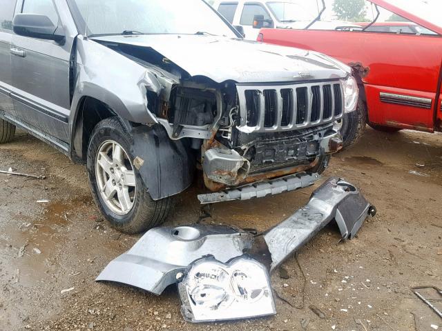 1J8GR48K07C585682 - 2007 JEEP GRAND CHER GRAY photo 10