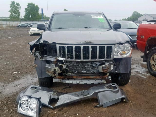 1J8GR48K07C585682 - 2007 JEEP GRAND CHER GRAY photo 9