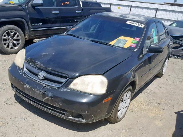 KL5JD56Z06K370329 - 2006 SUZUKI FORENZA BLACK photo 2