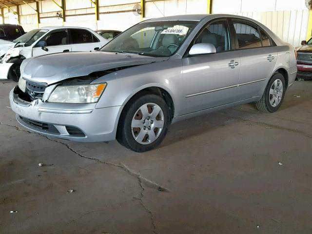 5NPET46C49H500054 - 2009 HYUNDAI SONATA GLS SILVER photo 2