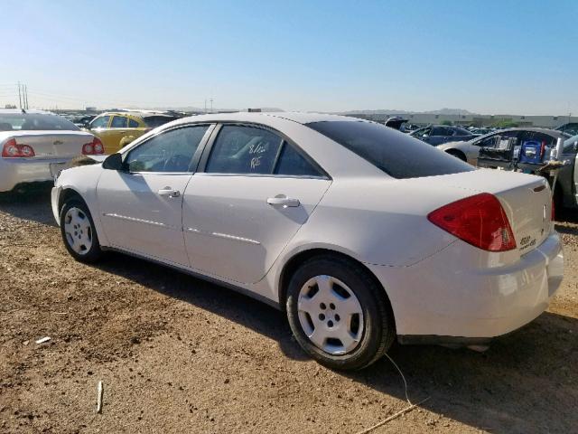 1G2ZF58B274256768 - 2007 PONTIAC G6 VALUE L WHITE photo 3