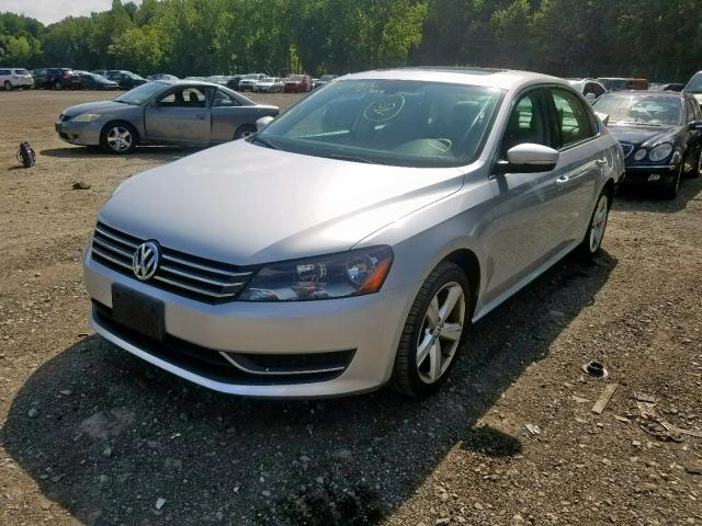 1VWBP7A30DC146406 - 2013 VOLKSWAGEN PASSAT SE SILVER photo 2