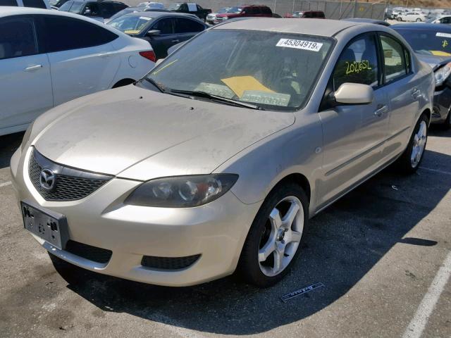 JM1BK12F741108089 - 2004 MAZDA 3 I TAN photo 2