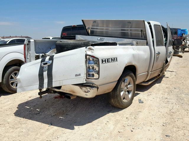 1D7HA18D05S123697 - 2005 DODGE RAM 1500 S WHITE photo 4