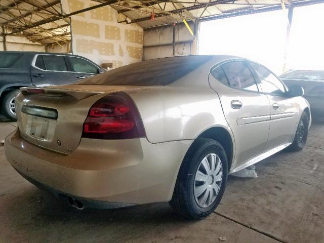 2G2WP522141363553 - 2004 PONTIAC GRAND PRIX TAN photo 4