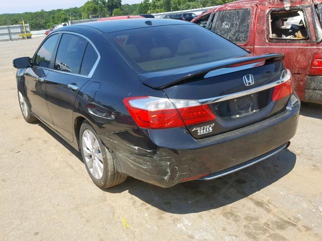 1HGCR2F82EA199390 - 2014 HONDA ACCORD EXL BLACK photo 3