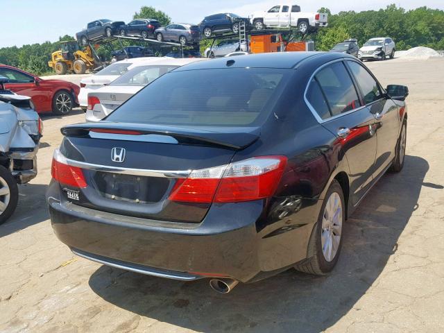 1HGCR2F82EA199390 - 2014 HONDA ACCORD EXL BLACK photo 4