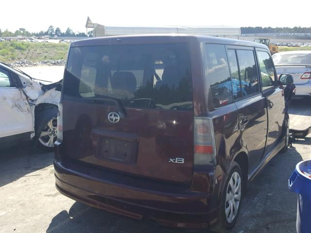 JTLKT324464045546 - 2006 TOYOTA SCION XB 红色 照片 4