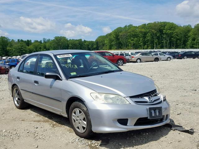 2HGES16315H537214 - 2005 HONDA CIVIC DX V SILVER photo 1