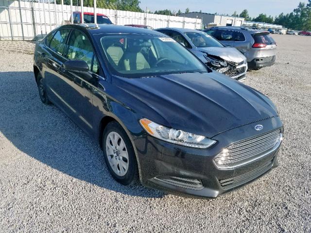 1FA6P0G73E5379147 - 2014 FORD FUSION S BLACK photo 1