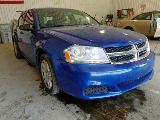 1C3CDZAG3DN747817 - 2013 DODGE AVENGER SE BLUE photo 1