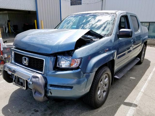 2HJYK16308H525633 - 2008 HONDA RIDGELINE TURQUOISE photo 2