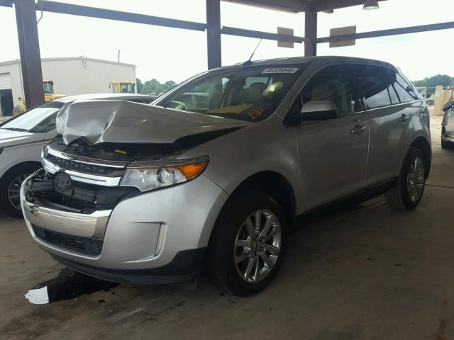 2FMDK3KC0BBB11620 - 2011 FORD EDGE LIMIT SILVER photo 2