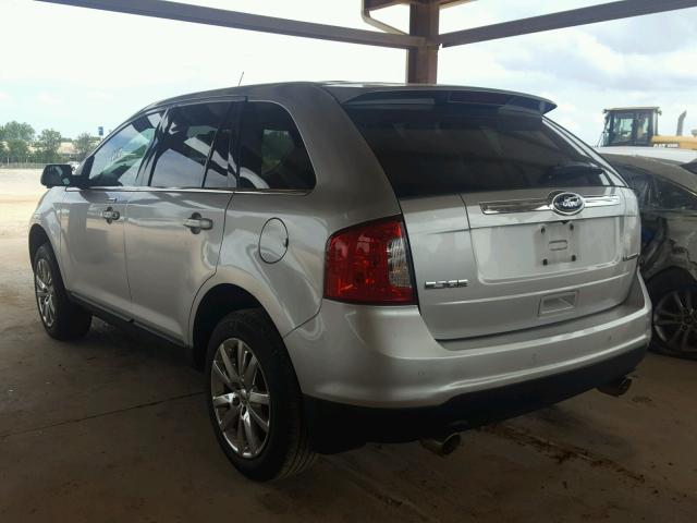 2FMDK3KC0BBB11620 - 2011 FORD EDGE LIMIT SILVER photo 3