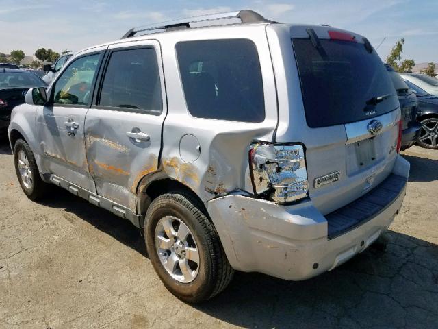 1FMCU4K37BKB25628 - 2011 FORD ESCAPE HYB SILVER photo 3