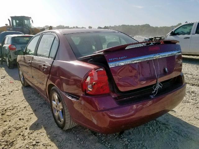 1G1ZU53856F230528 - 2006 CHEVROLET MALIBU LTZ ბურგუნდია ფოტო 3