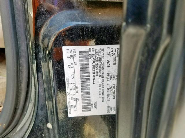 5LMFU28R22LJ18624 - 2002 LINCOLN NAVIGATOR BLACK photo 10