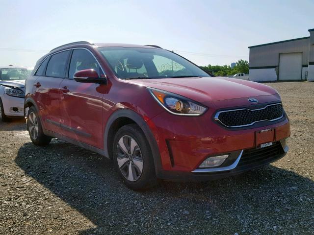 KNDCC3LCXJ5176182 - 2018 KIA NIRO EX RED photo 1