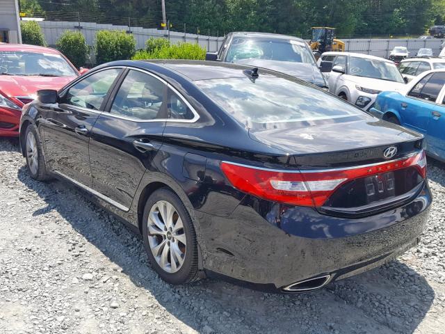 KMHFG4JG2DA220311 - 2013 HYUNDAI AZERA BLACK photo 3