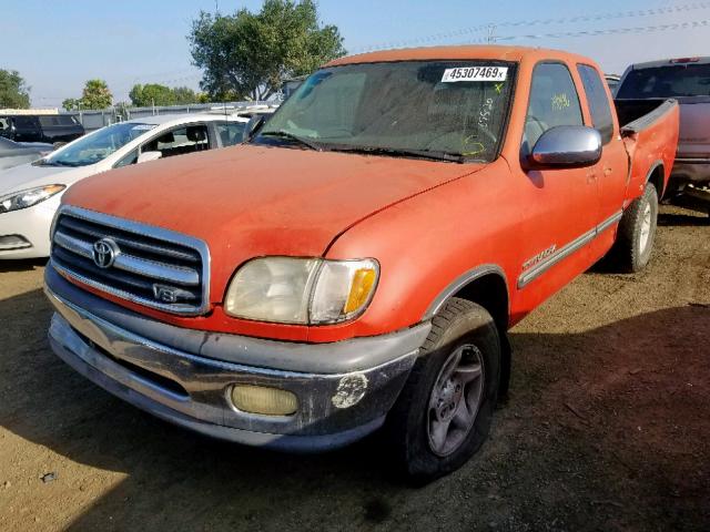 5TBRT34131S134866 - 2001 TOYOTA TUNDRA ACC ORANGE photo 2