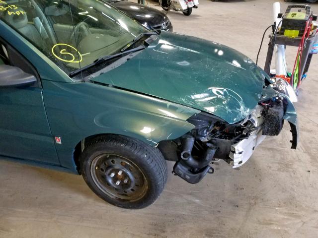 1G8AJ55F87Z200300 - 2007 SATURN ION LEVEL GREEN photo 9