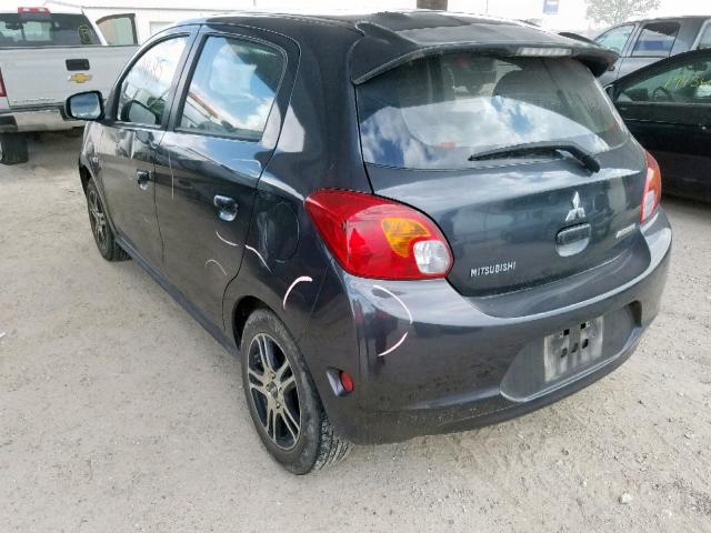 ML32A3HJ1EH023786 - 2014 MITSUBISHI MIRAGE DE GRAY photo 3