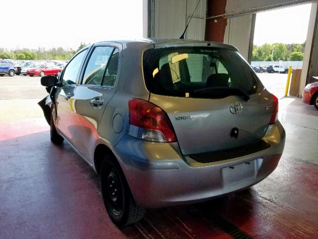 JTDKT903295275920 - 2009 TOYOTA YARIS GRAY photo 3