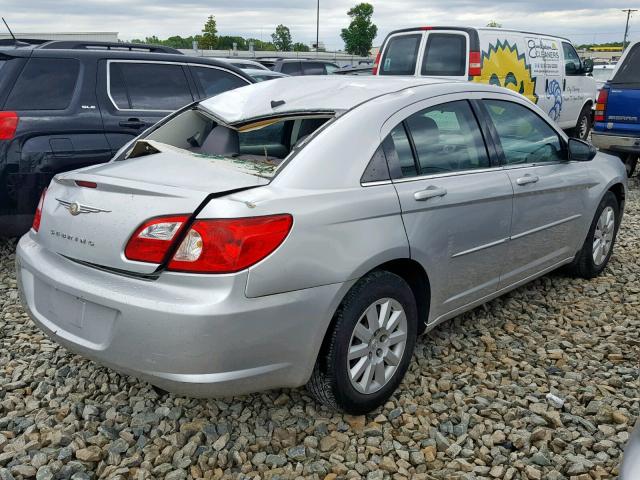 1C3LC46K38N156623 - 2008 CHRYSLER SEBRING LX SILVER photo 4